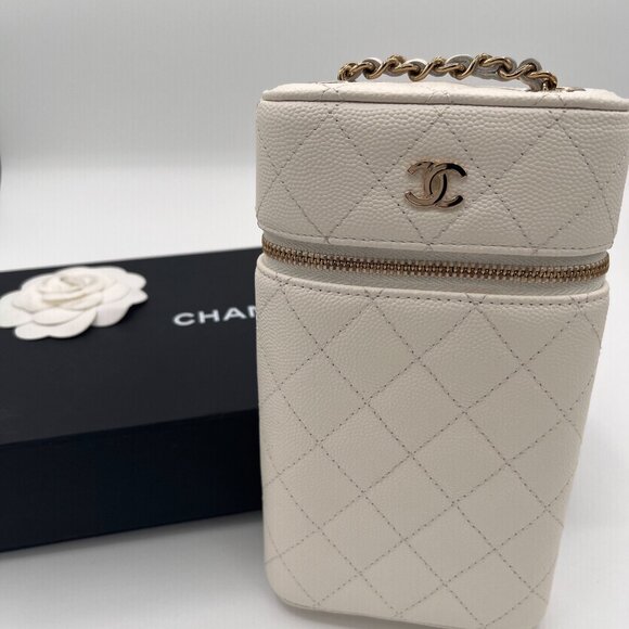 Chanel Vanity Phoneholder with Chain Quilted Caviar - Picture 16 of 16